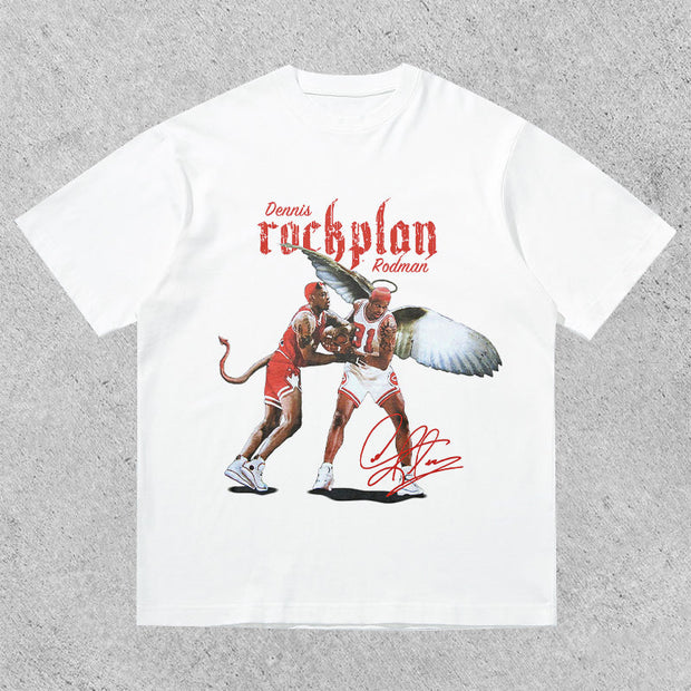 New Rivalry of Angels and Demons Casual Sports T-Shirt