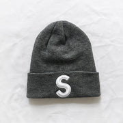 Embroidered cold hat knitted hat woolen hat couple pointed hat