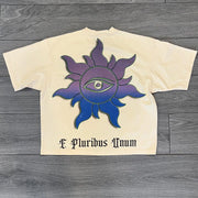 Sunset Crew Neck Print T-Shirt