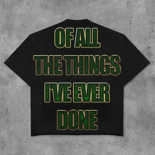 Personality Shooting Print Short Sleeve T-Shirt