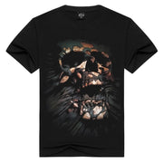 Street style skull print T-shirt