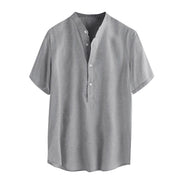 Linen short sleeve men's t-shirt