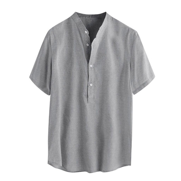 Linen short sleeve men's t-shirt