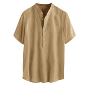 Linen short sleeve men's t-shirt