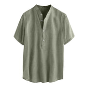 Linen short sleeve men's t-shirt