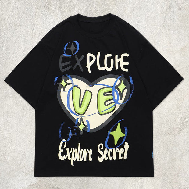 Love Graffiti Cotton Graphic Tee