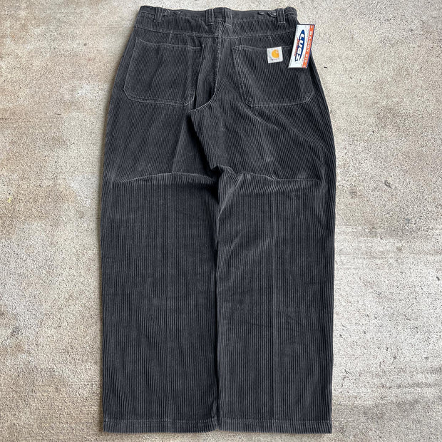Men's solid color corduroy casual trousers