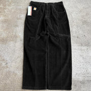 Men's solid color corduroy casual trousers