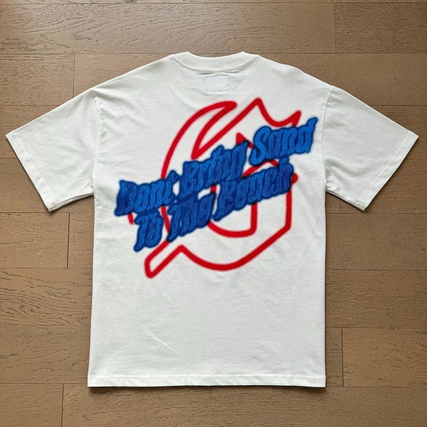 Holiday Skull Print Crew Neck T-Shirt