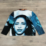 Character Print Long Sleeve Zipped Jacket