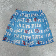 Fashion Casual Letter Print Shorts
