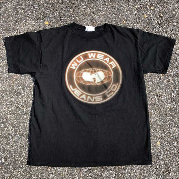 Trendy fashion sports round neck short-sleeved T-shirt