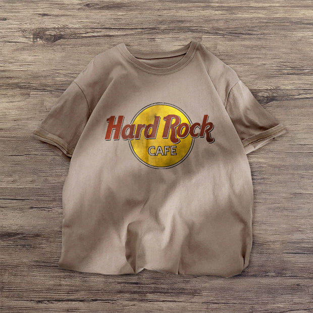 Tide brand pattern short-sleeved couple short-sleeved T-shirt