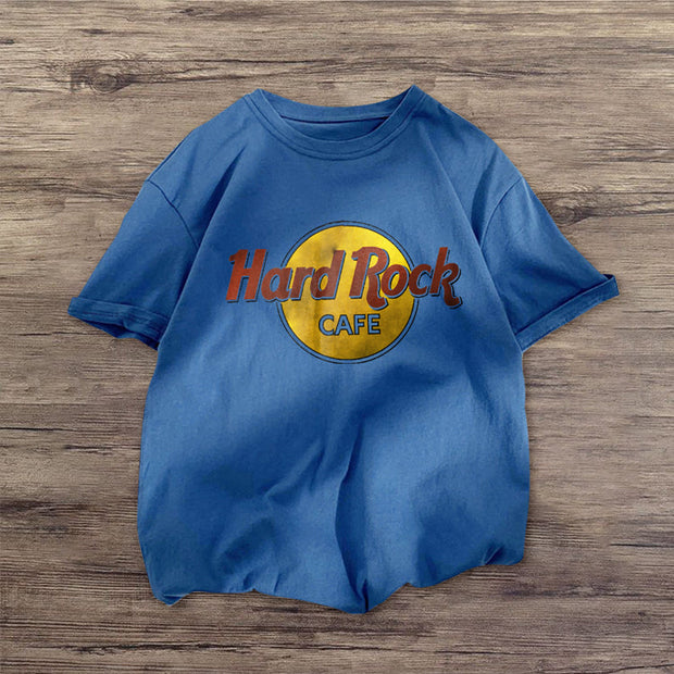 Tide brand pattern short-sleeved couple short-sleeved T-shirt