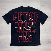 Skeleton racer print T-shirt