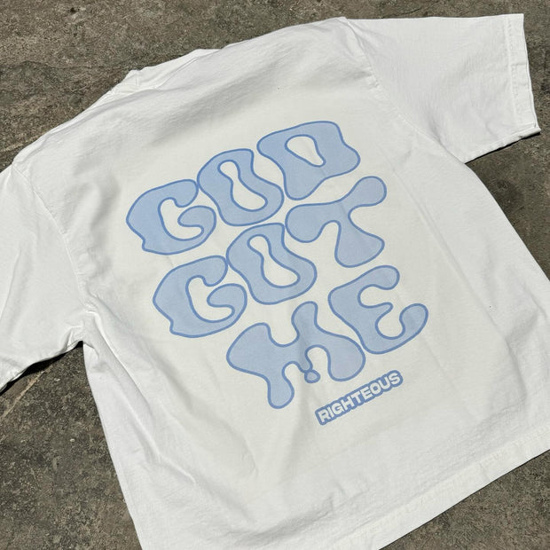 God Got Me Casual Street Cotton T-shirt