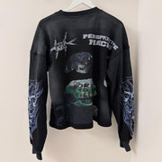 Multi-element Print Long Sleeve Sweatshirt