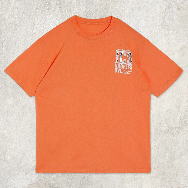 Alphabet Coconut Tree Graphics Tee