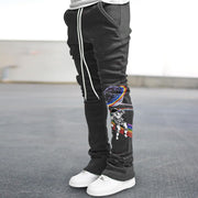 Starry Astronaut Street Flare Pants