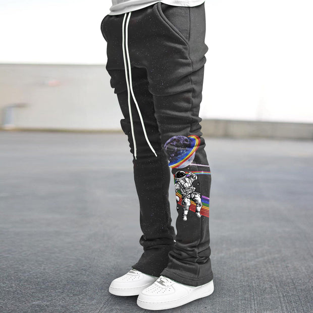 Starry Astronaut Street Flare Pants