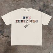 XXXTENTACION Retro Letter Print T-Shirt