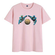 Street personality trend short-sleeved trendy loose round neck t-shirt