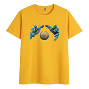 Street personality trend short-sleeved trendy loose round neck t-shirt