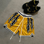 Tide brand printed retro mesh shorts
