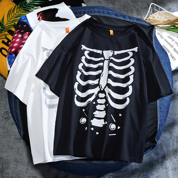 Casual Reflective Hedging Creative Fun Short Sleeve Top