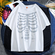 Casual Reflective Hedging Creative Fun Short Sleeve Top