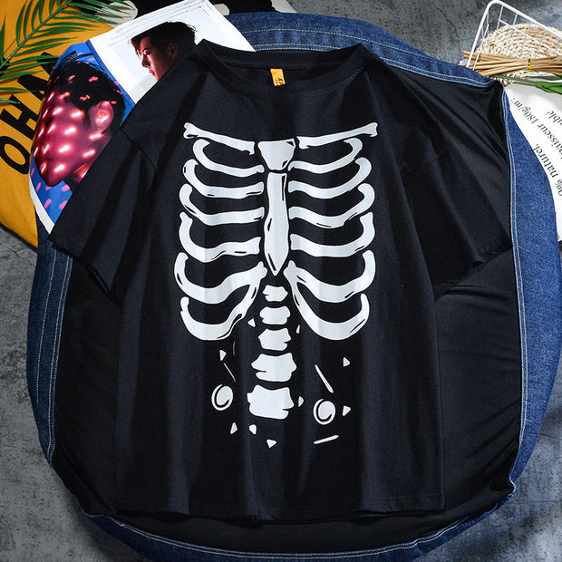 Casual Reflective Hedging Creative Fun Short Sleeve Top