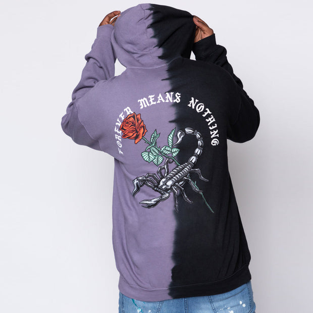 Fashion colorblock print oversized hoodie