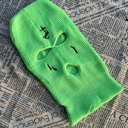 Funny CS Embroidered Knit Hat Headgear