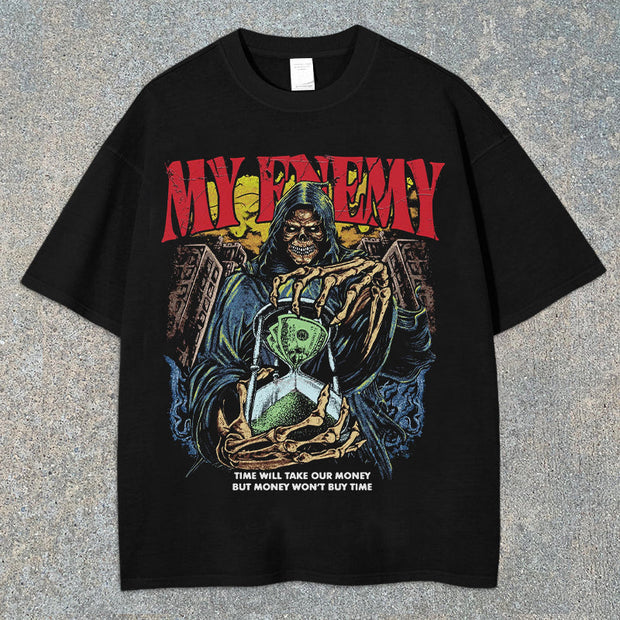 Skull Graphic Short Sleeve T-Shirt