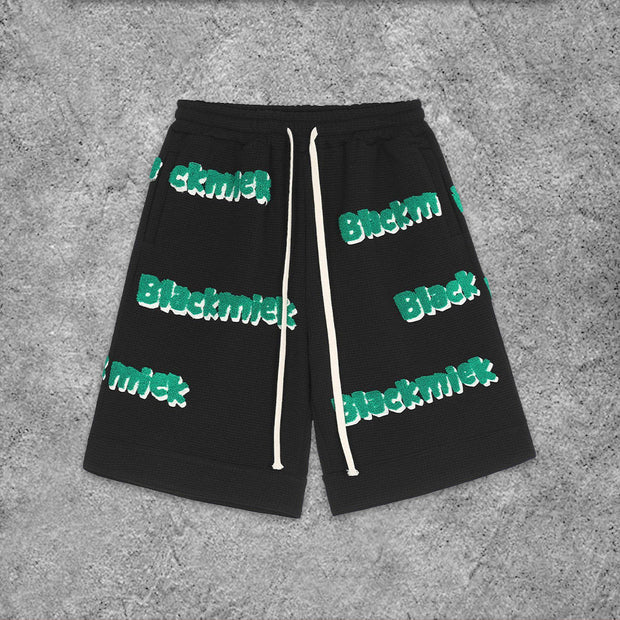 Street Letter Print Shorts