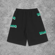 Street Letter Print Shorts