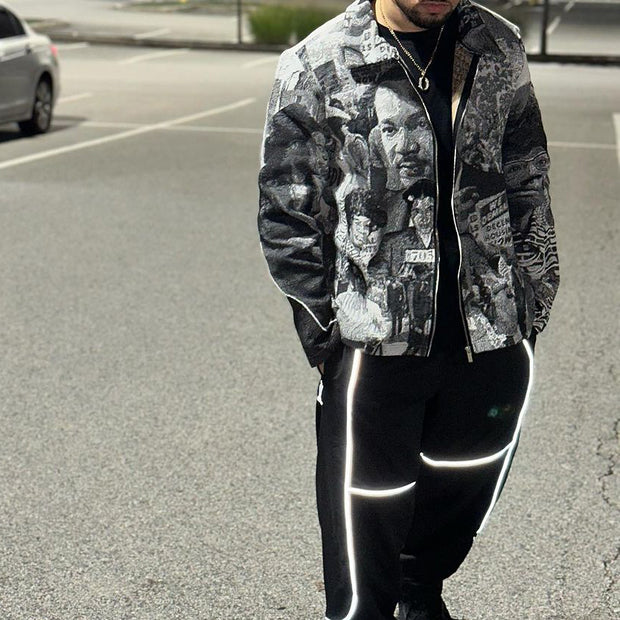 Trendy brand personalized retro tapestry jacket