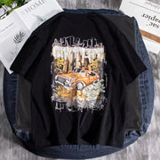 Hip-hop loose trendy brand short-sleeved t-shirt