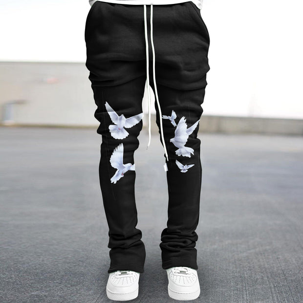 Artistic Dove Peace Street Flare Pants