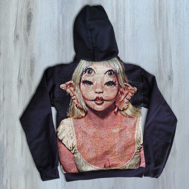 Vintage patchwork tapestry hoodie