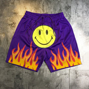 Fashion street style trend print sports shorts