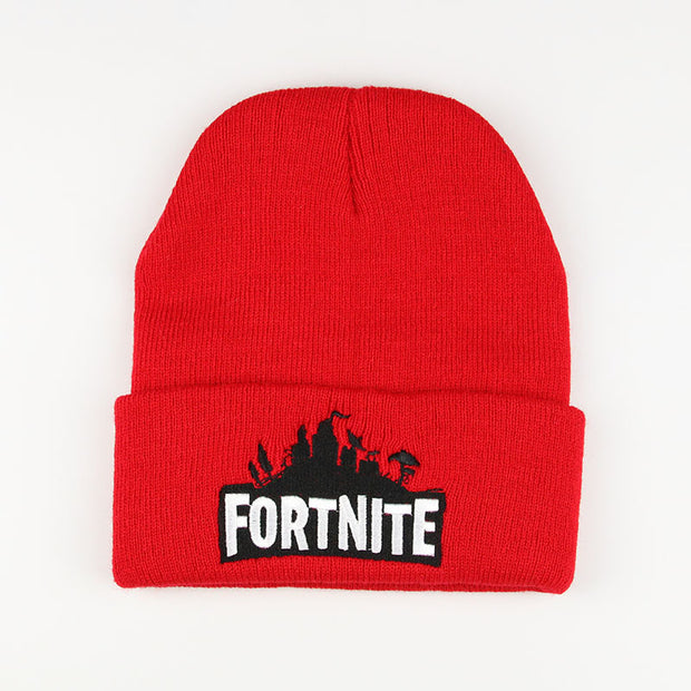 Anime Fortnite knitted hat embroidered woolen hat pullover hat