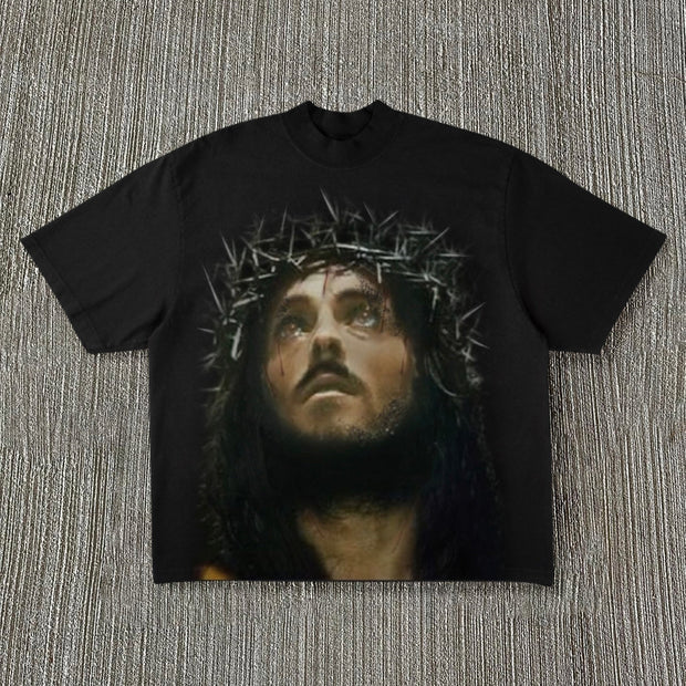 Jesus print T-shirt