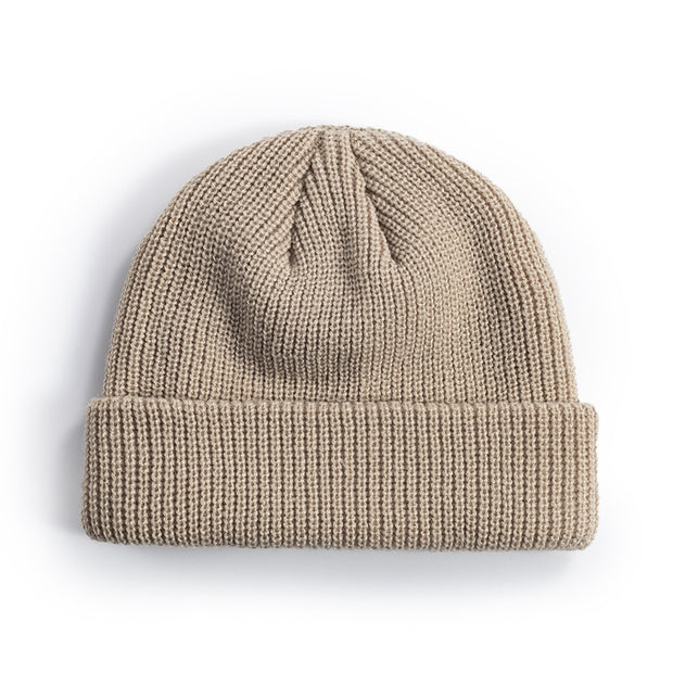 Melon leather hat men's warm short cold hat woolen hat