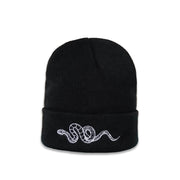 Personality all-match embroidery snake knit hat men