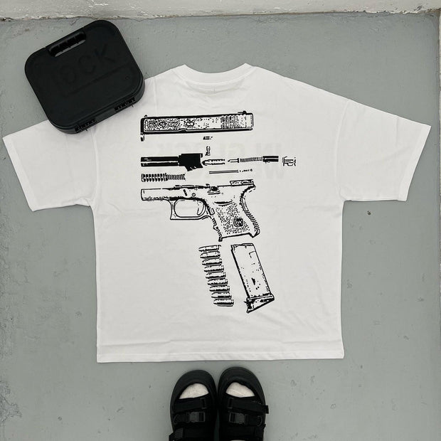 In Glock We Trust printed T-shirt