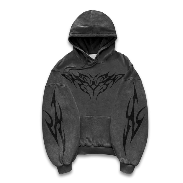 Fashionable and stylish street style printed hoodie