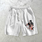 Personalized funny printed casual loose shorts