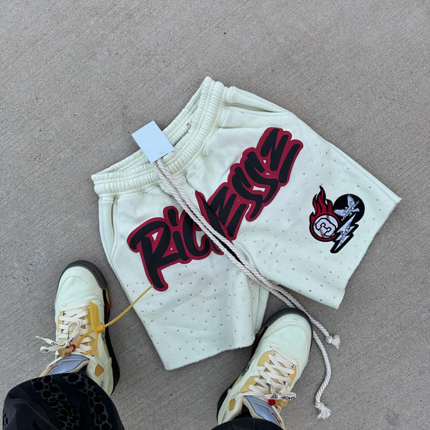 Vintage rhinestone shorts