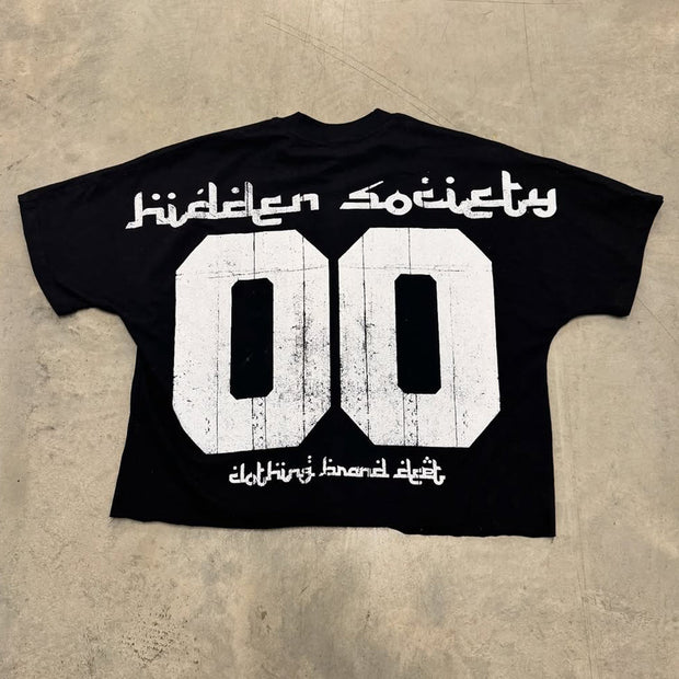 Street Boy Print Short Sleeve T-Shirt